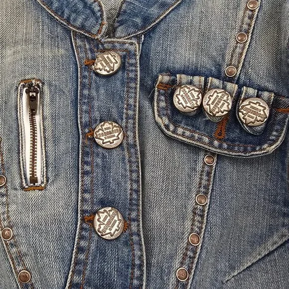 DESQAURED -Cropped Denim Jacket - RARE!! - Picture 3 of 10